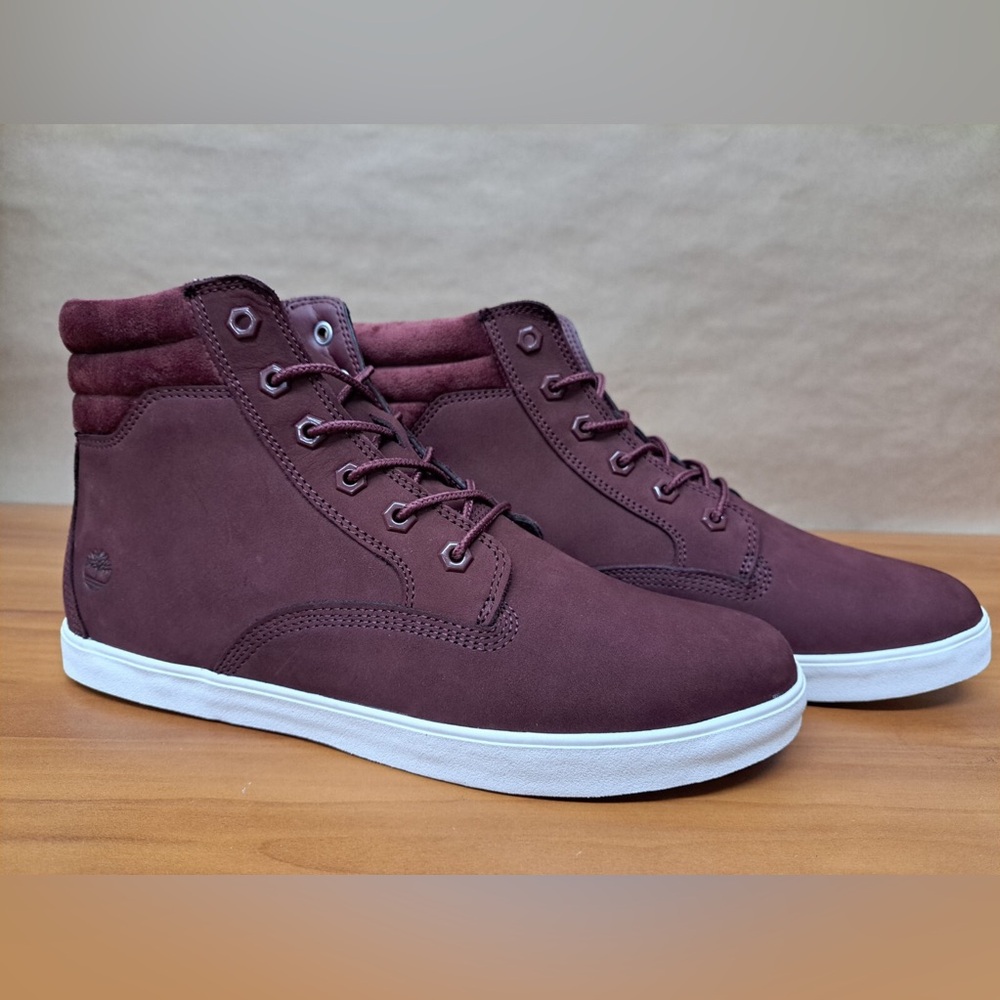 Timberland Dausette Burgundy High-Top Sneakers